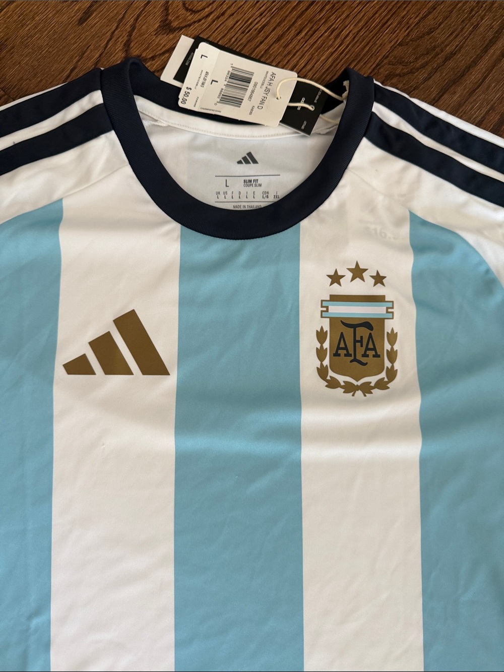 FIFA adidas mens team Argentina Soccer Jersey - Picture 2 of 3